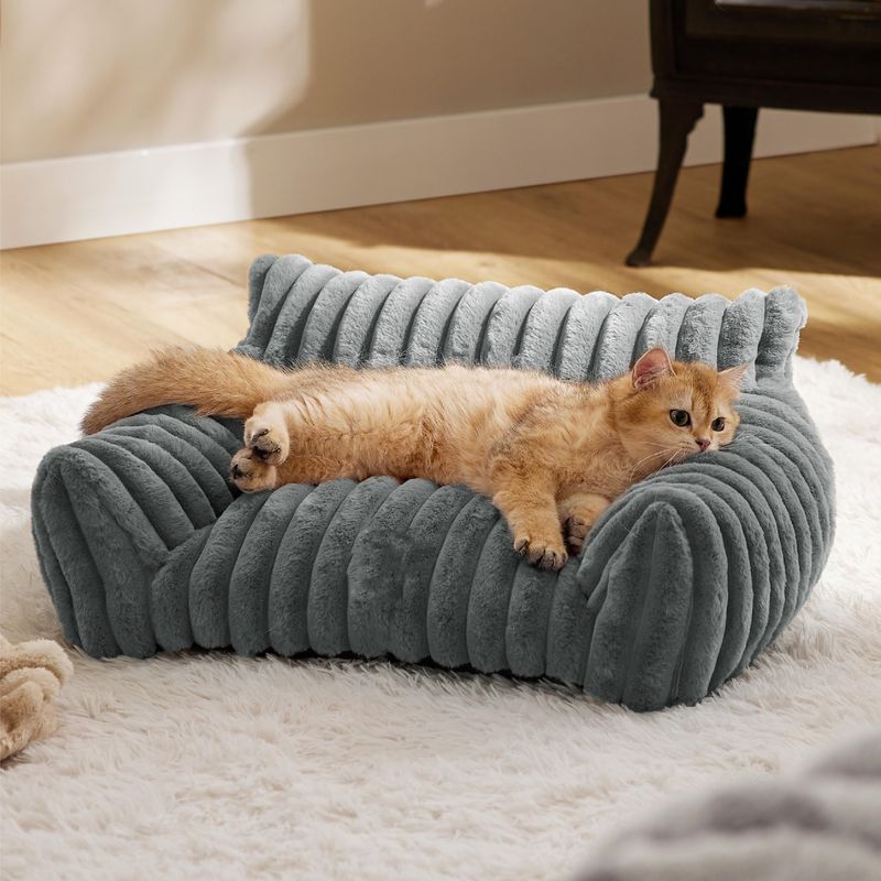 Supplies Dog Cat All-Season Warm Plush Pet Bed_voghion.com