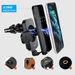 New car phone holder with air outlet suction cup double holder 15W fast wireless charger intelligent induction_voghion.com