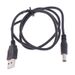 1PCS  5V Charger Power to DC 5.5mm plug jack USB Power Cable For MP3/MP4 Player_voghion.com