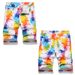 2024 Summer New Vibrant Casual Digital Print Candy Stretch Denim Shorts For Men_voghion.com