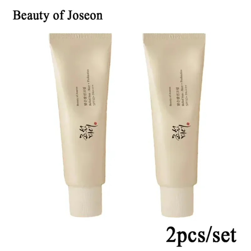 Creme 2 buc. Machiaj Beauty of Joseon Relief Sun Rice Probiotice 50 ml SPF50+ Cremă facială pentru corp Cremă solară Albire Hidratare_voghion.com