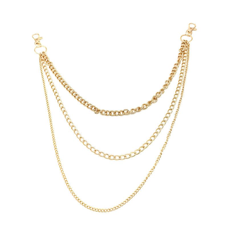 Accessori Personalità Pantaloni Versatili Spessi a Forma di U Semplici Nappe Multistrato Catena per la Vita per le Donne_voghion.com