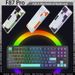 AULA F87 Pro Mechanical Keyboard, 2.4 G/USB/Bluetooth, Tri-Mode, Wireless, 87 Keys, RGB PBT Seal, 5-Layer Sound Damping, Full Key, No Effects_voghion.com