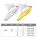 6#Blood Sequin Feather Freshwater Mouth White Strip Bait Metal Fishing Lure Blood Groove Hook Design_voghion.com