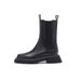New Autumn New British Style Platform Thick Sole New Mid-Calf Square Toe Chunky Heel Slip-On Martin Boots_voghion.com