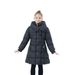 Cappotto invernale alla moda per bambine (8+ anni) – Piumino spesso con collo in pelliccia staccabile_voghion.com