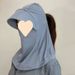 LazyZoom Summer Integrated For Women New Ice Silk Face Cover UV Protection Outdoor Cycling Neck Guard Mask Sun Hat_voghion.com