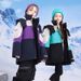 "3-in-1 Kids' Down Jacket – All-Weather Winter Coat For Boys & Girls (110-180cm, Violet/Red/Green, Waterproof & Windproof)"_voghion.com