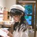 Cute JK Beret For Women, Summer Thin White Navy Sailor Hat, Black College Style Uniform Hat_voghion.com