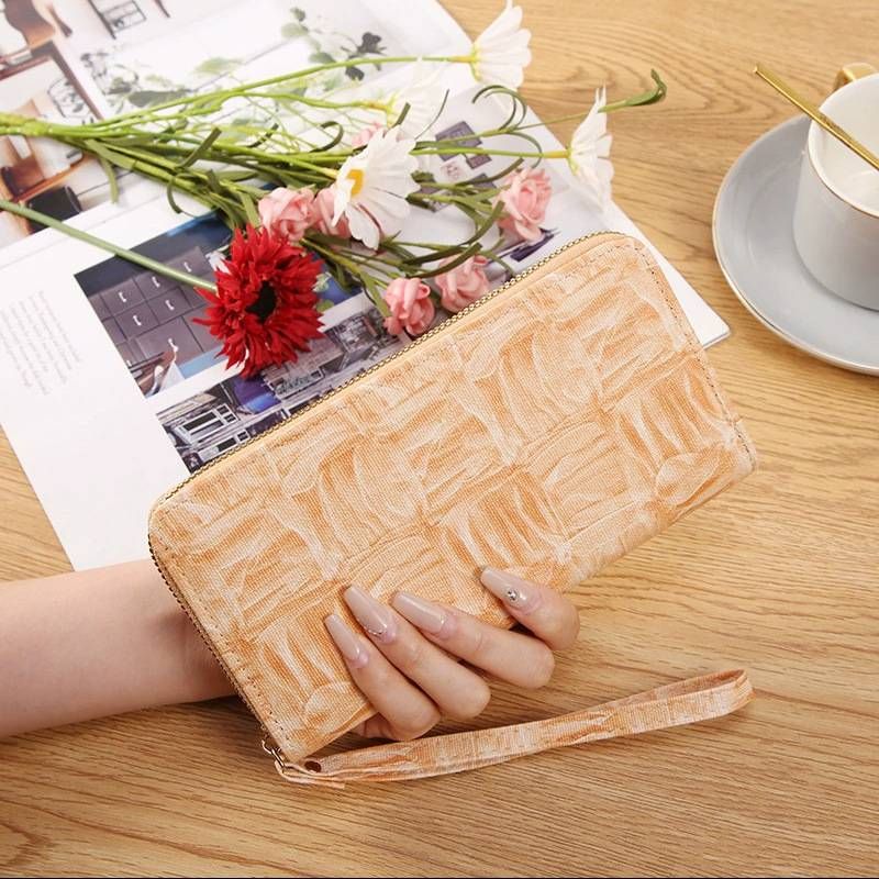 Vintage Long Wallet For Women - Fashionable European Style Large Capacity Coin Purse With Phone Slot Elegant Clutch Bag​​_voghion.com