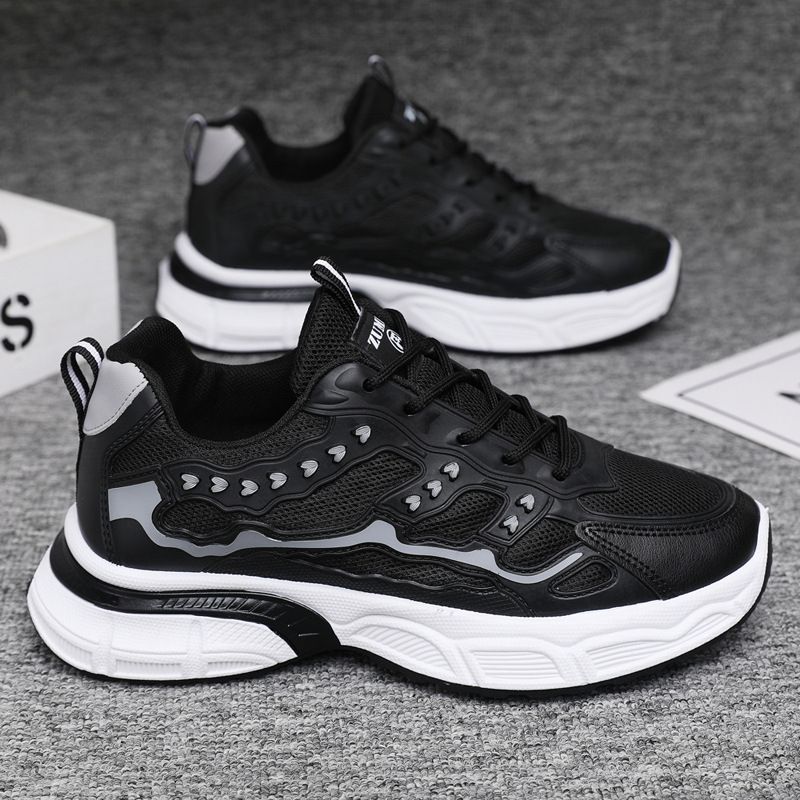 2023 Herbst Neue atmungsaktive leichte Sneakers für lässige Mesh-Laufschuhe für Herren, trendige Papa-Schuhe_voghion.com