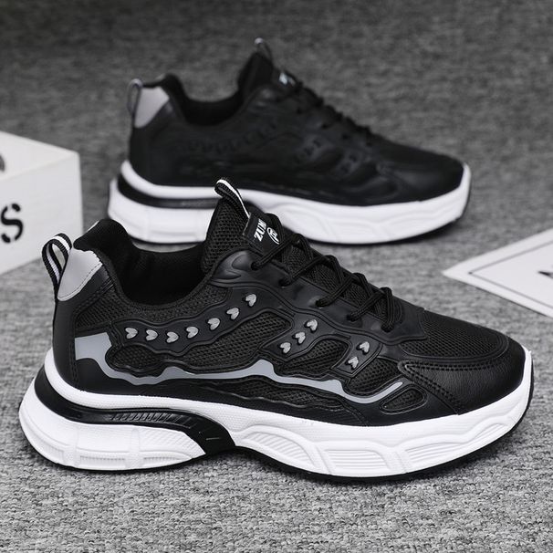 2023 Herbst Neue atmungsaktive leichte Sneakers für lässige Mesh-Laufschuhe für Herren, trendige Papa-Schuhe_voghion.com