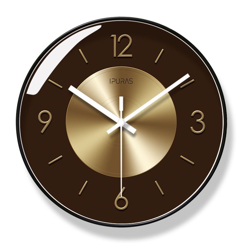 Yipula 7077 Light Luxury Simple Modern New Decorative Home Silent Watch Living Room Wall Clock_voghion.com