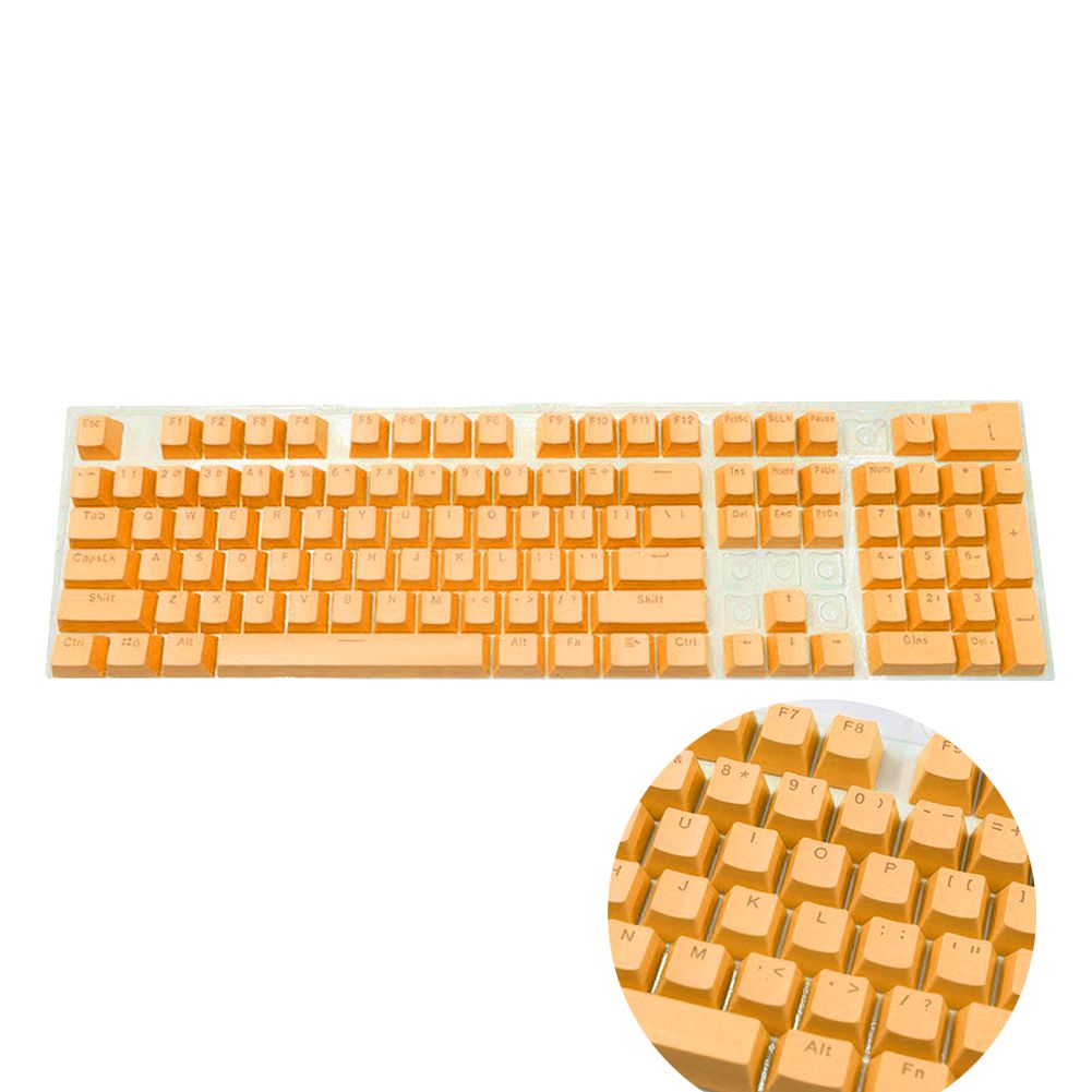 104pcs Universal Ergonomic Blank Keycaps For Cherry MX Mechanical Keyboard Replacement Backlit Key_voghion.com