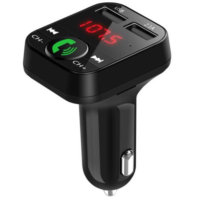 Wireless Bluetooth Car Handsfree Kit FM Emitter LCD MP3 Player USB Charger Wenaxibe215_voghion.com
