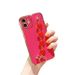 TechGlobe One Piece Compatible With 16 Pro Max Electroplated Heart Bracelet Phone Case 13 Mini Straight Edge Full Coverage_voghion.com