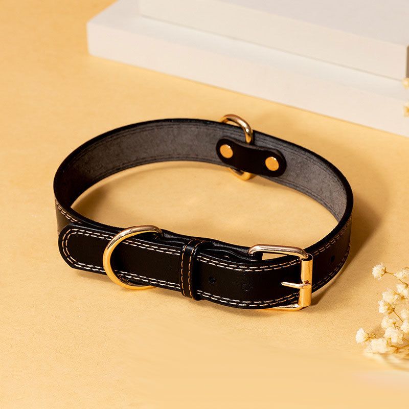 Neu Hund PU Leder Leine Kragen Starke Für Kleine Mittel Große Hunde Universal 1,3 1,5_voghion.com