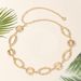 Creative Graphic Metal Simple Large Circle Body Versatile Dress Waist Chain_voghion.com