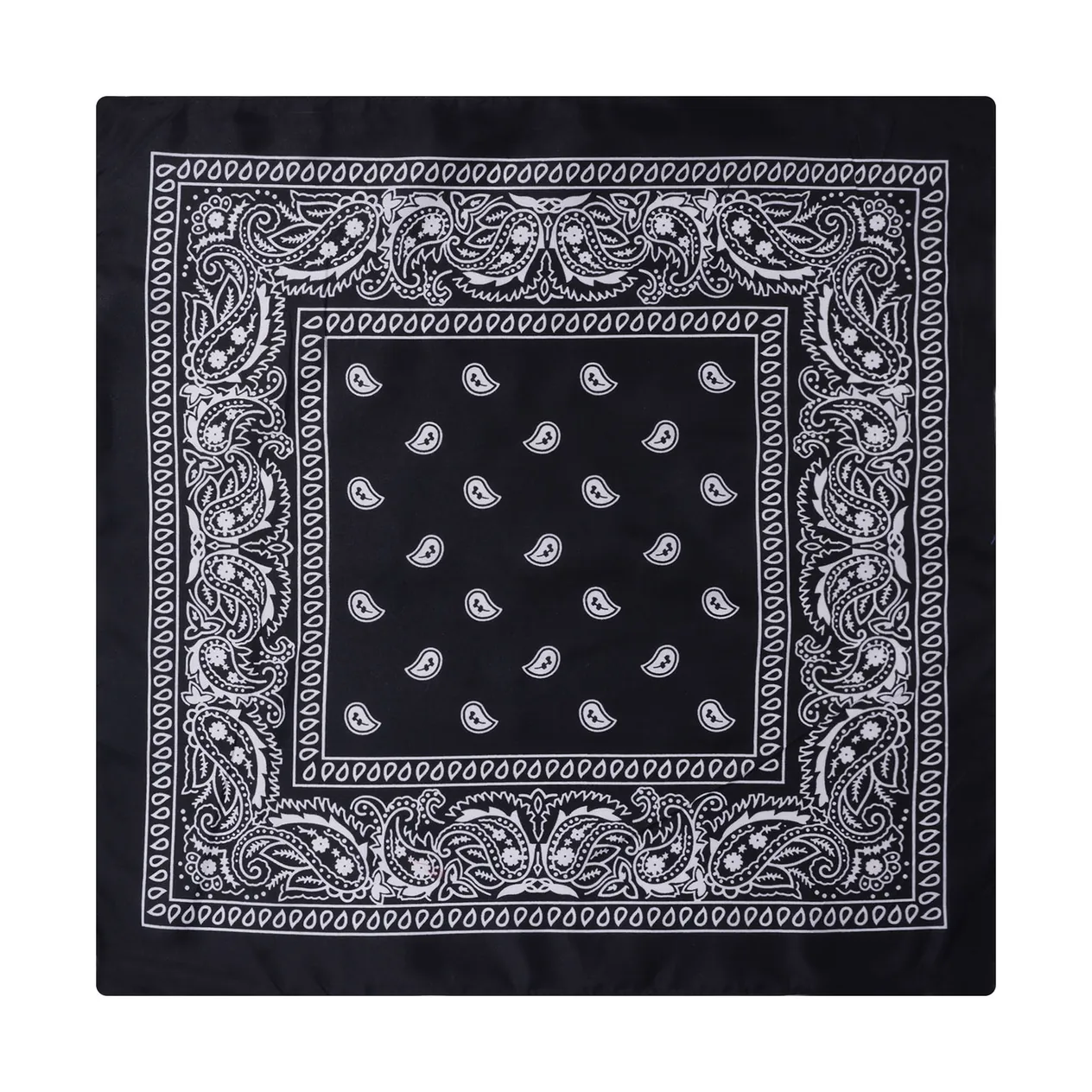 polyester paisley cashew flower square scarf hip hop outdoor cycling spot wholesale bandana headscarf_voghion.com