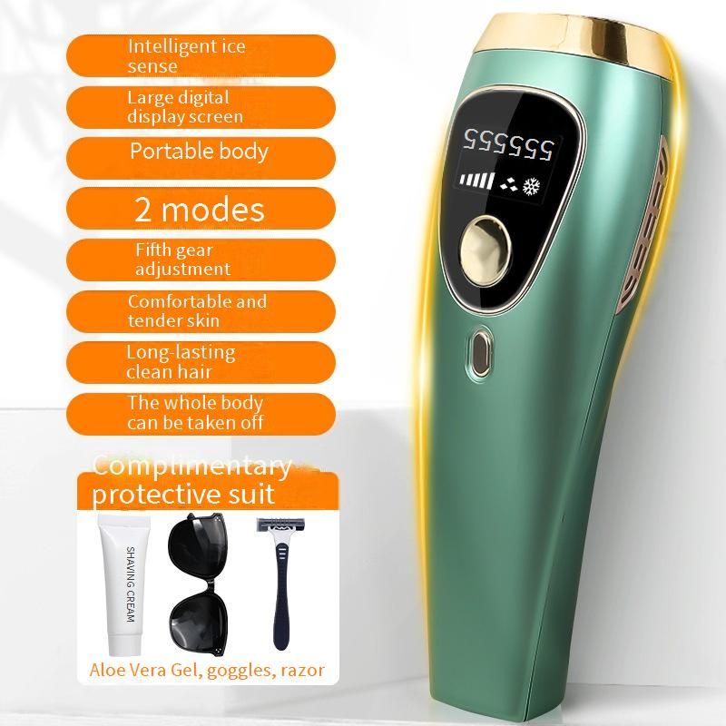 Depiladora portátil para mujer, afeitadora de hielo, herramienta de depilación personal, afeitadora eléctrica de cuerpo completo_voghion.com