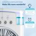 New 3-in-1 Fan, Air Conditioner, Mini Home Air Cooler, LED Night Light, Portable Humidifier, Air Conditioning Fan, Office And Ho_voghion.com