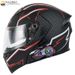 KooqiBao Dual Visor Modulaire Motorhelm met Bluetooth K23, Lange Batterijduur, 3C Gecertificeerde Integraalhelm voor Mannen & Vrouwen_voghion.com