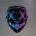 Party Masks Halloween LED Light Up Mask Glowing V For Vendetta Costume With 16 Color Changing Modes Rechargeable Scary Party Mask_voghion.com