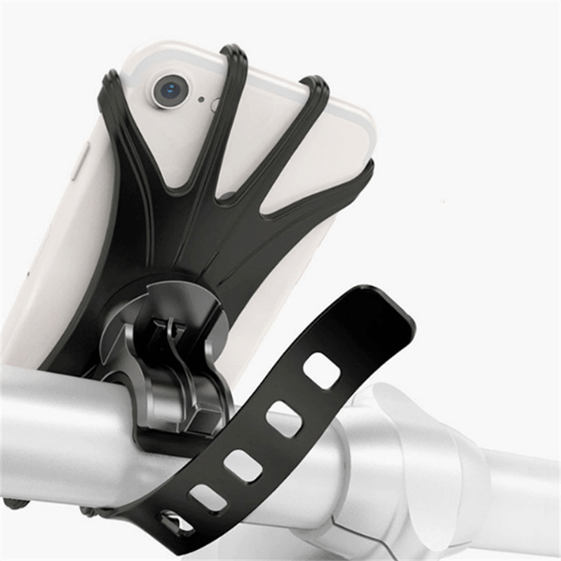 360 ° Rotation Radfahren Fahrrad Telefon Halterung Halter Silikon Lenker Fall_voghion.com