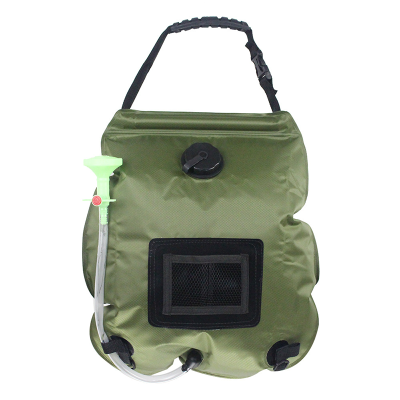 Borsa da doccia portatile pieghevole da campeggio Borsa per l'acqua da bagno di grande capacità Borsa per la conservazione dell'acqua di lavaggio Borsa per la conservazione dell'acqua con termometro solare_voghion.com