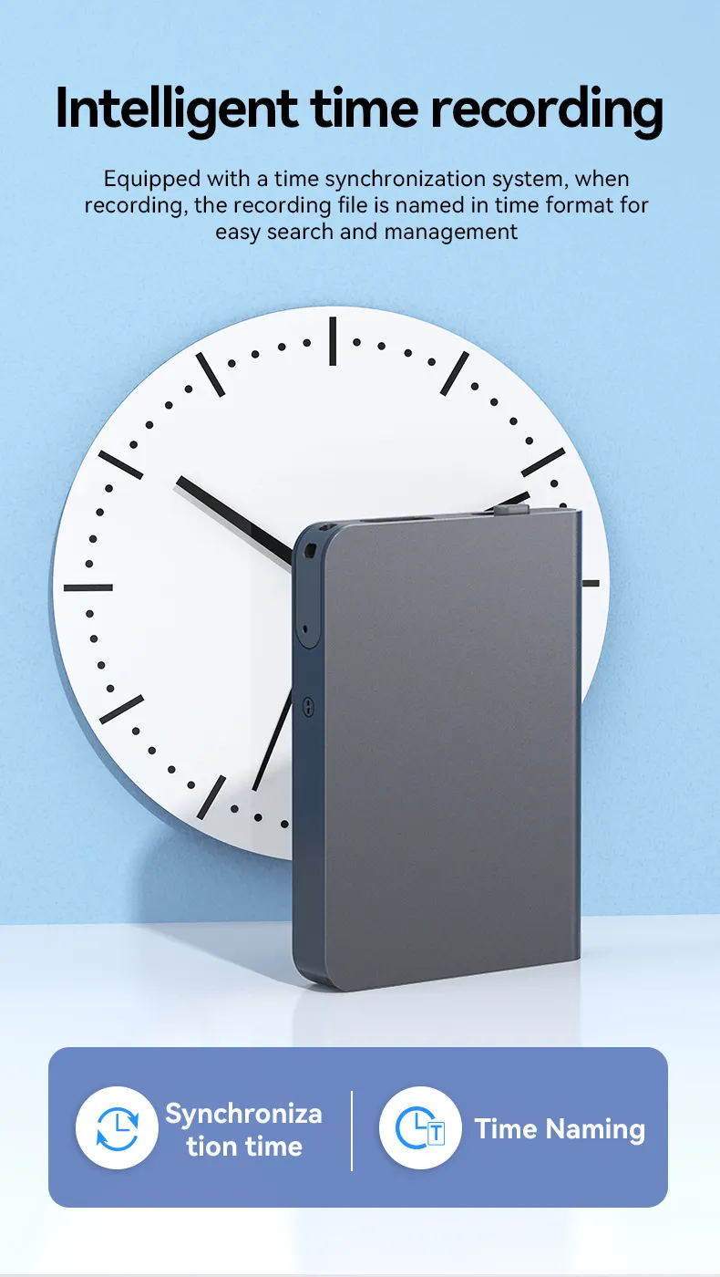 Digital Voice Recorder New Q61A AI Recorder ChatGPT Intelligent Transcription Translation Recorder APP Control Recording_voghion.com