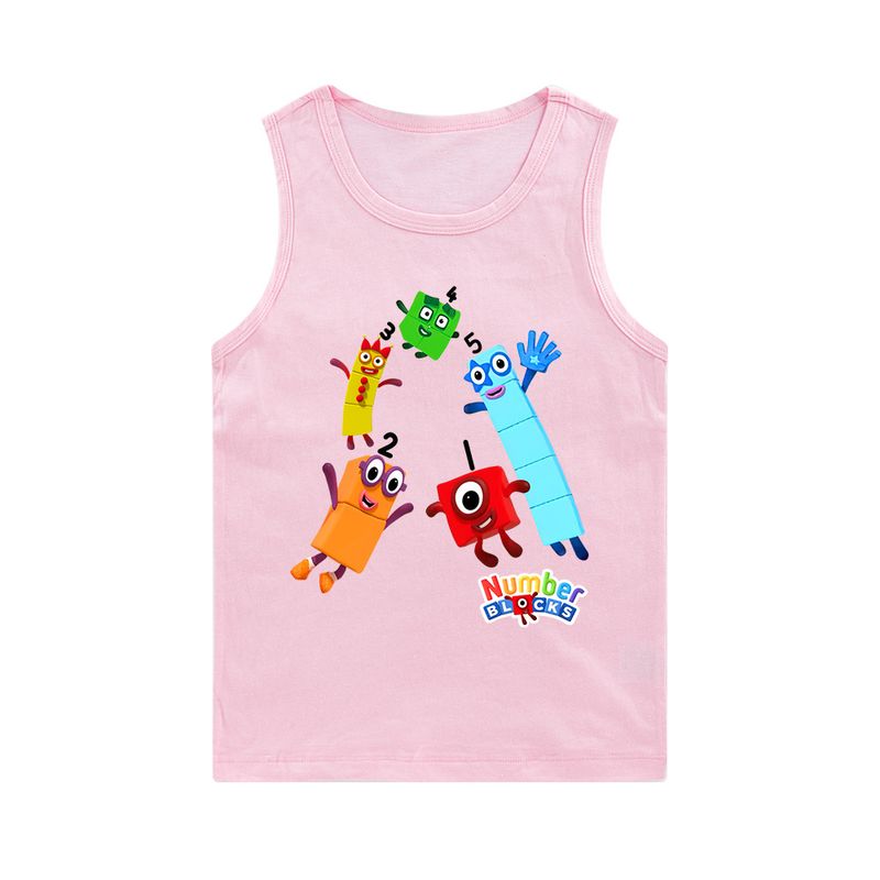 Printed Elderly Boys and Girls Sleeveless Tank Top E510_voghion.com
