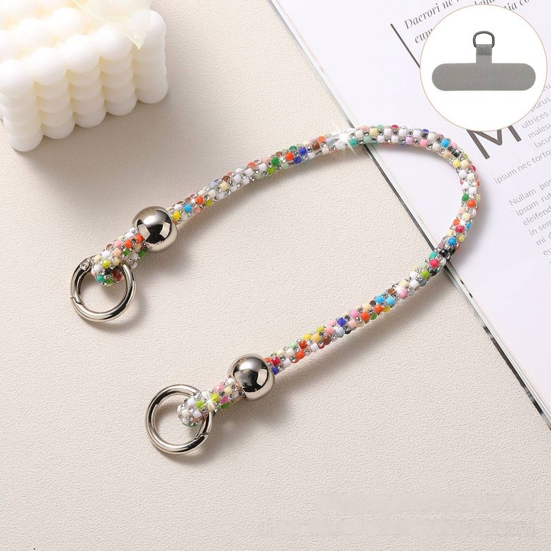 Luxury Rhinestone Phone Lanyard - Long Crossbody Strap With Shoulder Carry Elegant Bag Charm & Phone Holder (Durable & Stylish)​​_voghion.com