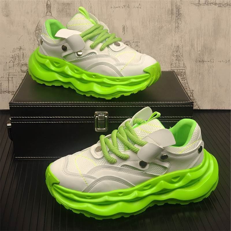 Lumina Lumina Summer New Trendy Bright Color Sports Casual Thick Sole Hidden Dad Men's Mesh Shoes_voghion.com