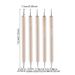 5 Styck/Set Trä Pekpenna Dubbelspets Stick Drill Penna_voghion.com