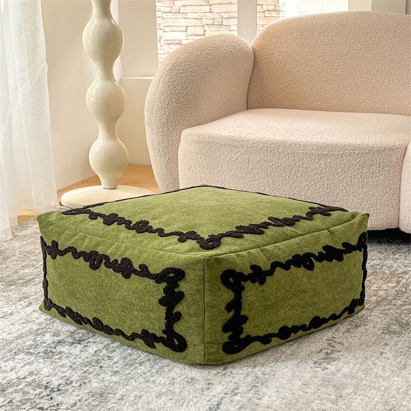 Minimalist Alphabet Living Room Tatami Sofa Footstool Cushion_voghion.com