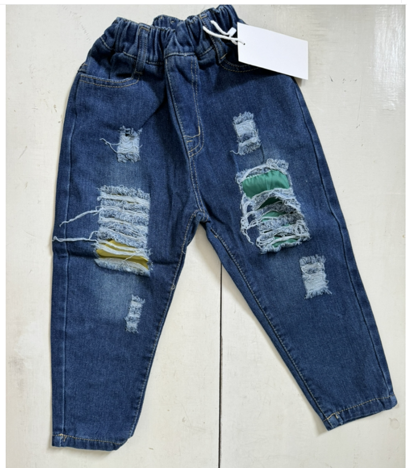 Mother&Kids Boys' jeans ripped kids' pants_voghion.com