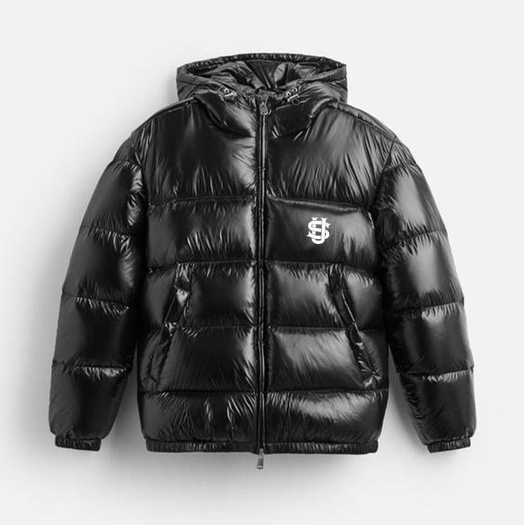 Men's Clothing 25 High-Quality US Letter Print Winter Hooded Warm Thick Down Cotton Jacket_voghion.com