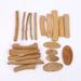 Kleine DIY Handarbeit Vorschule Kindergarten Kunst Bereich Natürliche Log Holz Blöcke Set Materialien Trockene Zweige_voghion.com