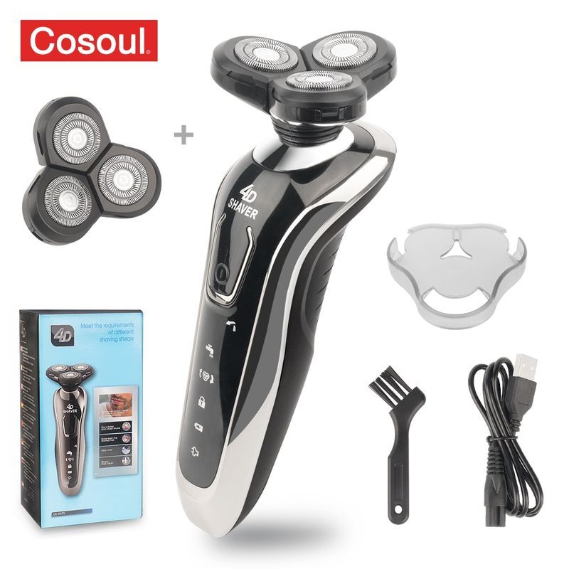 Rasoir électrique puissant pour hommes, Rechargeable, étanche, vente en gros, livraison directe_voghion.com