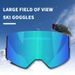Ochelari de schi cilindrici mari, anti-ceață, dublu strat, pentru alpinism și zăpadă, cu protecție UV_voghion.com