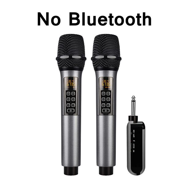 Professional UHF Wireless Microphone Selectable Channel Handheld Karaoke Microphone Studio Home Party Singing Stage Performance_voghion.com