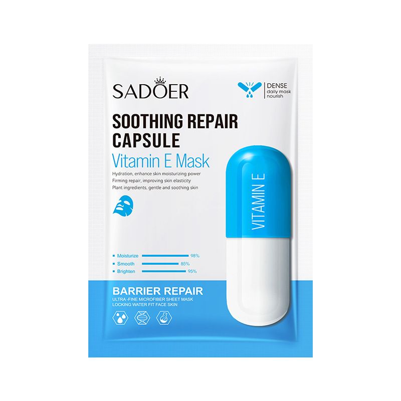 SADEOR Vitamin E Soothing Capsule Moisturizing&Replenishing Facial Mask_voghion.com