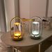 Minimally portable ambient LED charging touch internet famous metal table bedroom bedside small night light_voghion.com