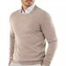 Herrenbekleidung Rundhalspullover Strickpullover Einfarbig Lässiger Langarmpullover Pullover Wollpullover Herren_voghion.com