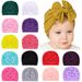 Cappello per bambini a tinta unita, con fiocco, per neonato, con pneumatico, multicolore._voghion.com
