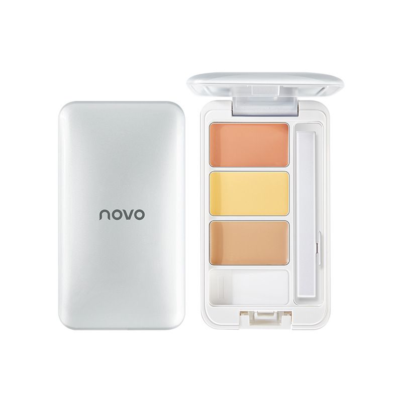 NOVO5350 Clear and Flawless Correttore liquido in penna a tre colori per coprire macchie sul viso, segni di acne e lentiggini_voghion.com