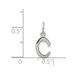 Sterling Silver Letter C Initial Charm_voghion.com