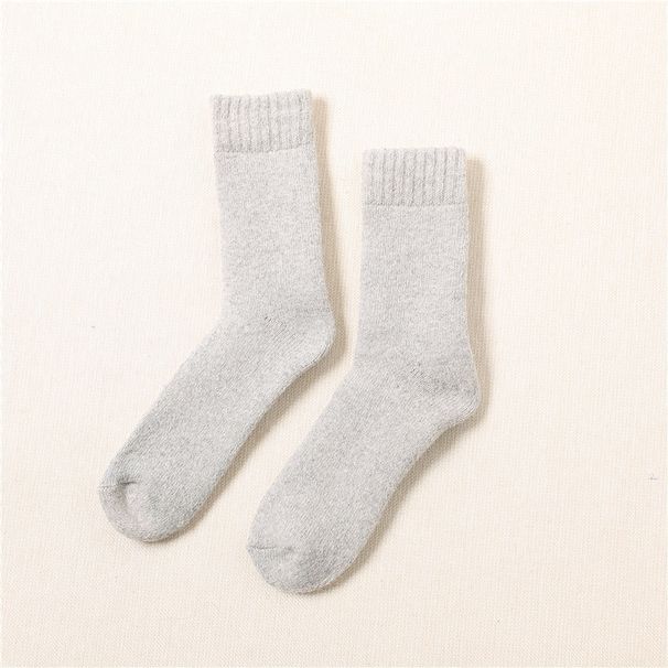 Winterwollsocken Herren Wollkreis dicke Socken Damen Mittelrohr Winter extra dicke warme Strümpfe mit Handtuchboden_voghion.com