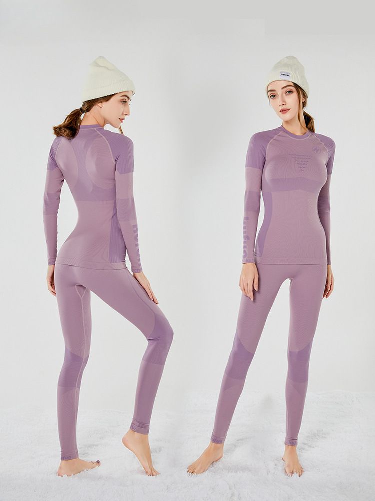 Pantaloni da sci professionali Kufeng Quick-Dry Thmal Compression Lay per uomo e donna, traspiranti e traspiranti._voghion.com