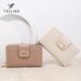 Multi-functional Wallet Solid Color Pu Women's Purse Short Hand Purse Purse_voghion.com